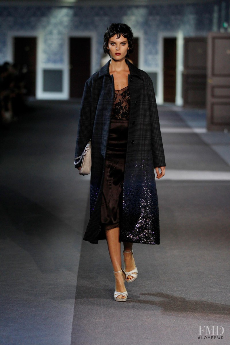 Maryna Linchuk featured in  the Louis Vuitton fashion show for Autumn/Winter 2013