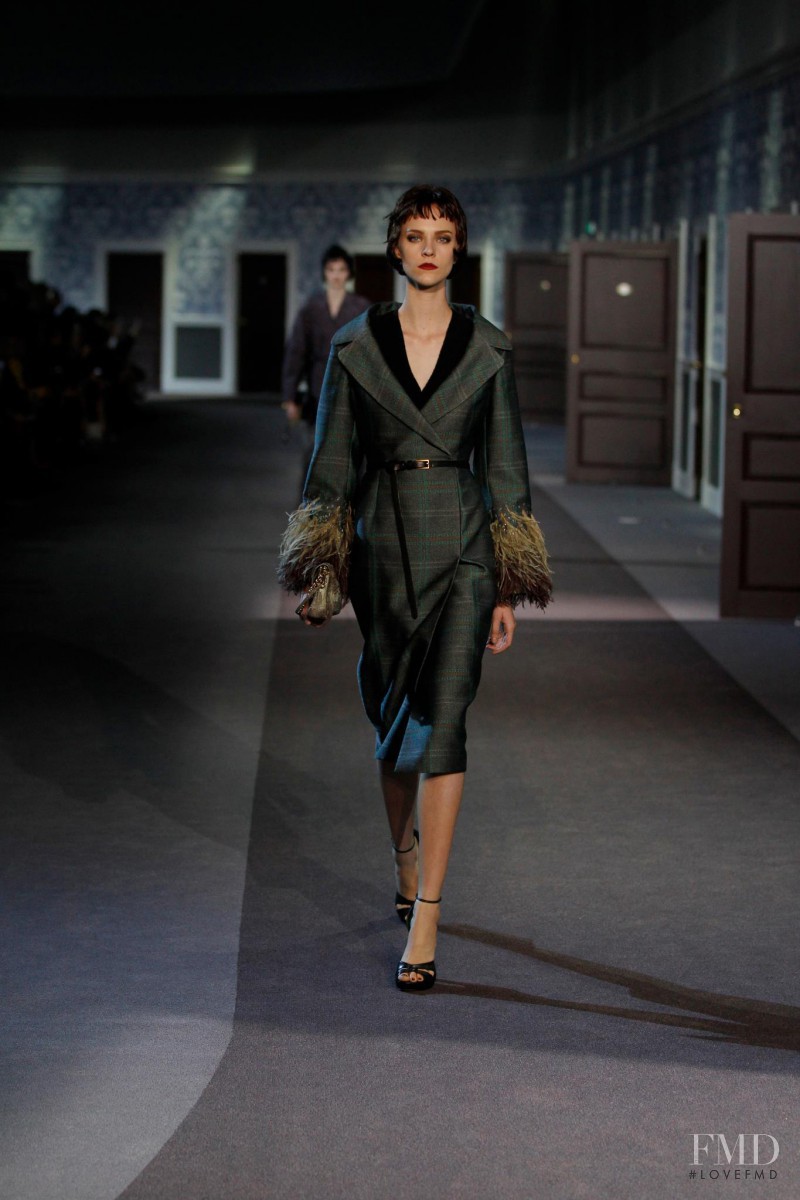 Nicole Pollard featured in  the Louis Vuitton fashion show for Autumn/Winter 2013
