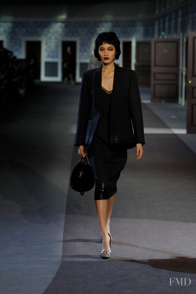 Chiharu Okunugi featured in  the Louis Vuitton fashion show for Autumn/Winter 2013