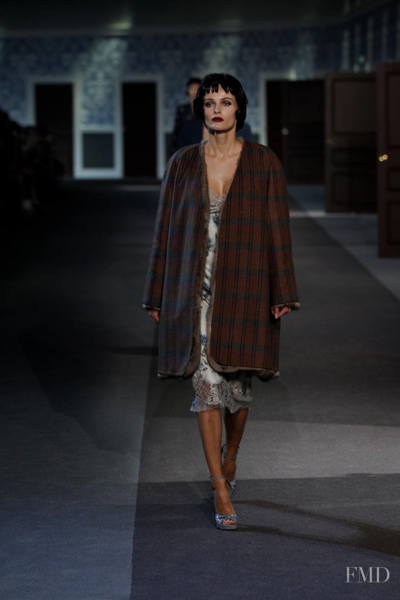 Edita Vilkeviciute featured in  the Louis Vuitton fashion show for Autumn/Winter 2013