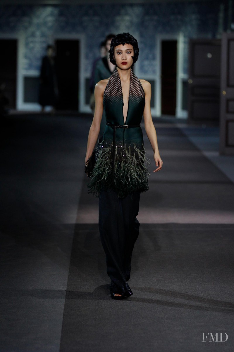 Shu Pei featured in  the Louis Vuitton fashion show for Autumn/Winter 2013