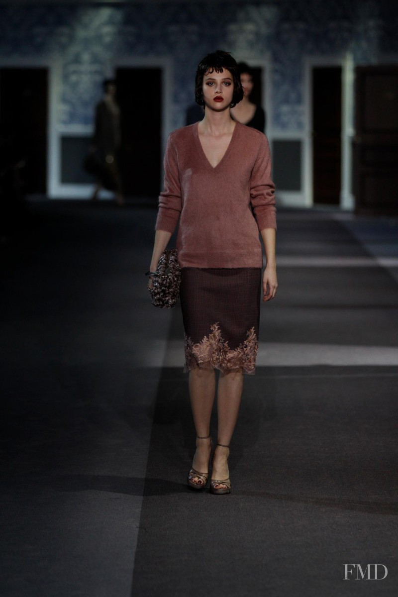 Anais Pouliot featured in  the Louis Vuitton fashion show for Autumn/Winter 2013