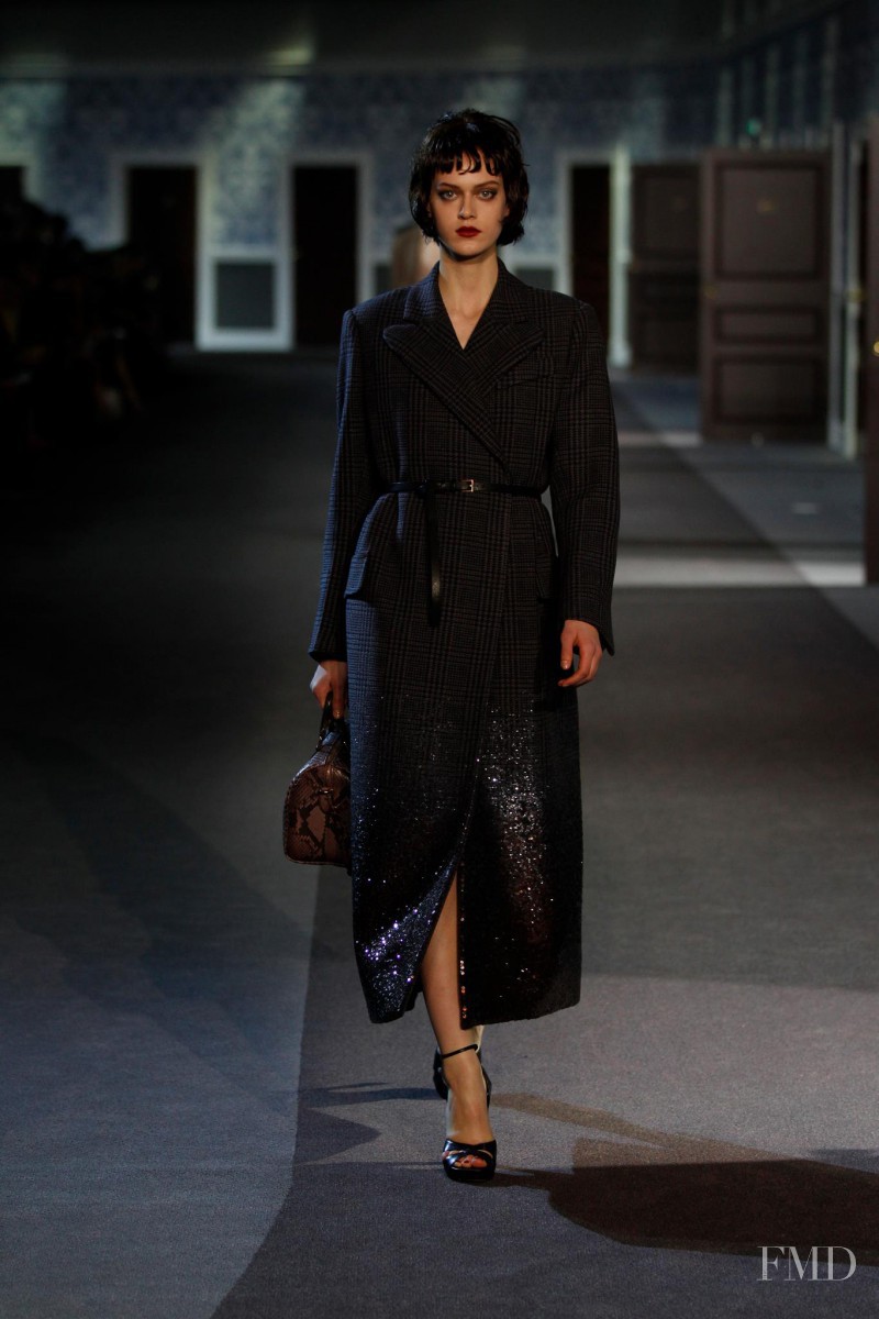 Tess Hellfeuer featured in  the Louis Vuitton fashion show for Autumn/Winter 2013