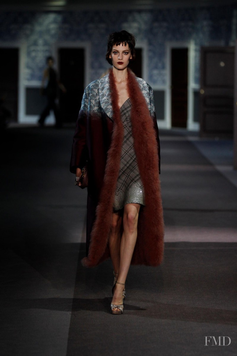 Vanessa Axente featured in  the Louis Vuitton fashion show for Autumn/Winter 2013