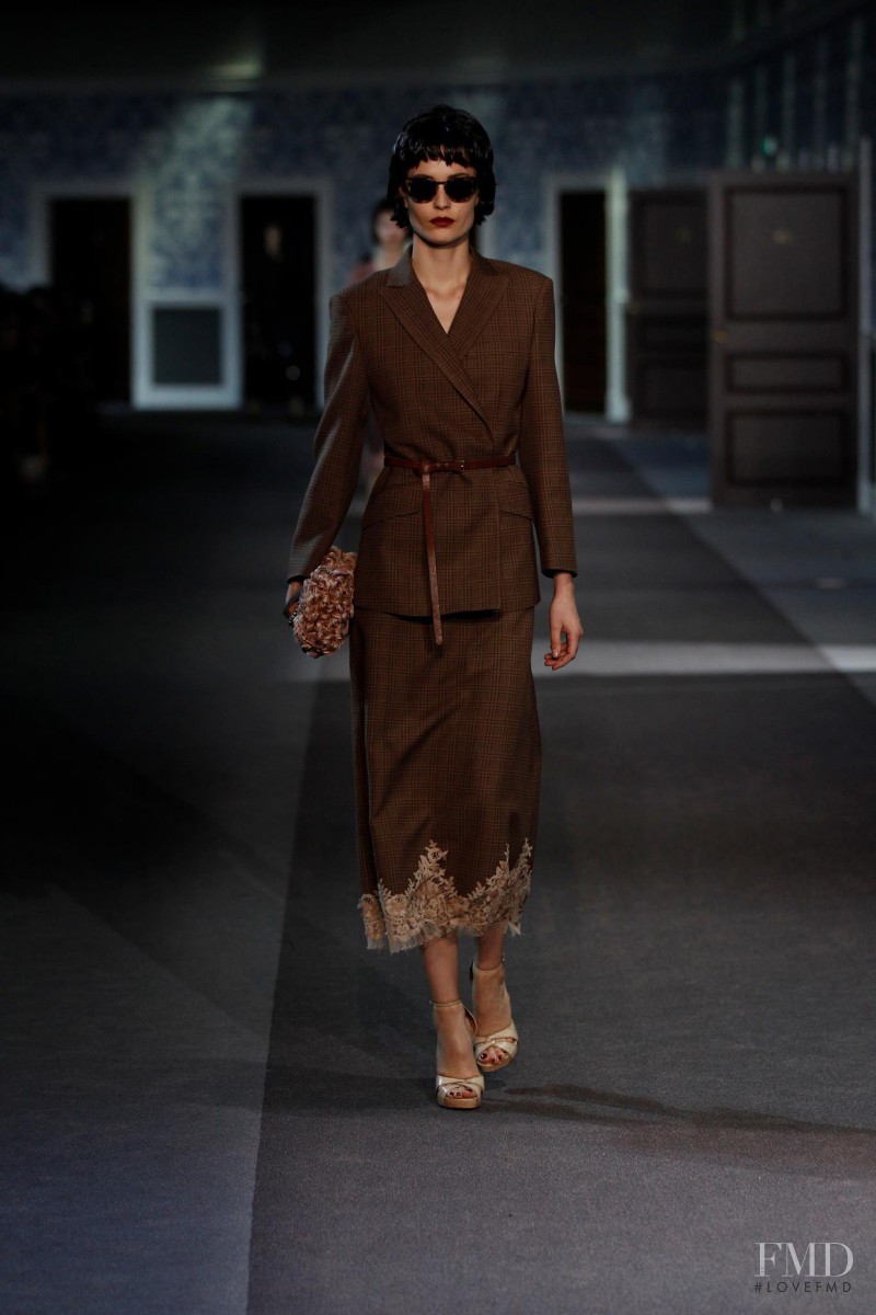 Nadja Bender featured in  the Louis Vuitton fashion show for Autumn/Winter 2013