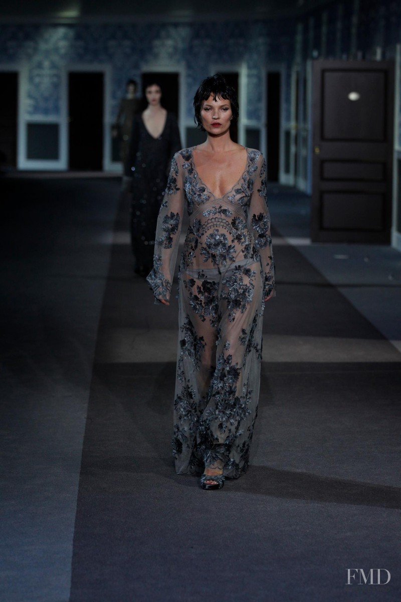 Kate Moss featured in  the Louis Vuitton fashion show for Autumn/Winter 2013