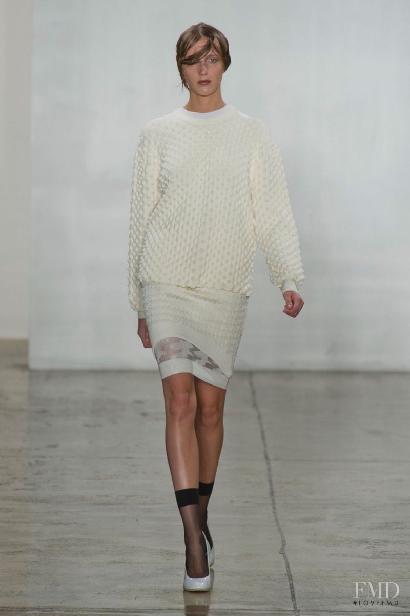 Iris Egbers featured in  the Louise Goldin fashion show for Spring/Summer 2013