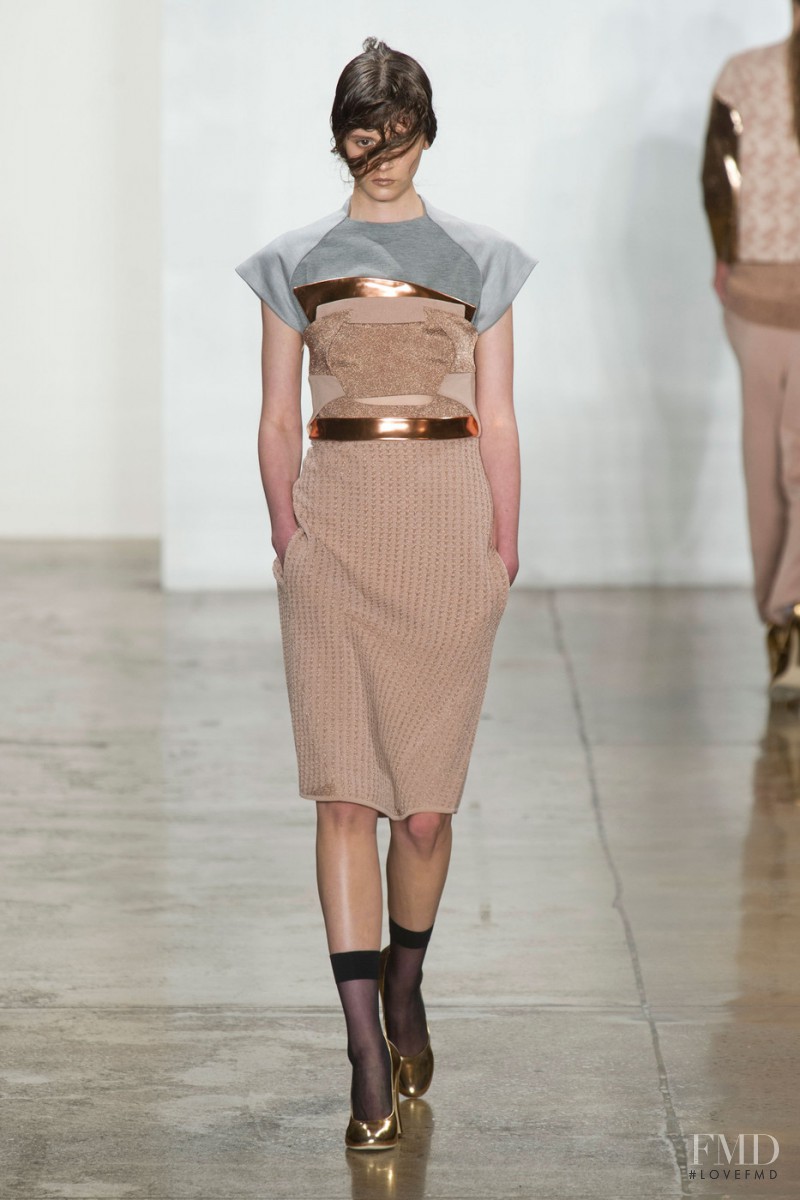 Hannah Julie Sistig Gadner featured in  the Louise Goldin fashion show for Spring/Summer 2013