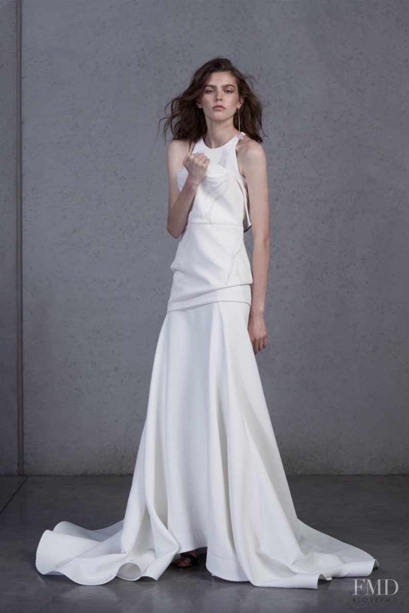 Lara Carter featured in  the Toni Maticevski fashion show for Resort 2016