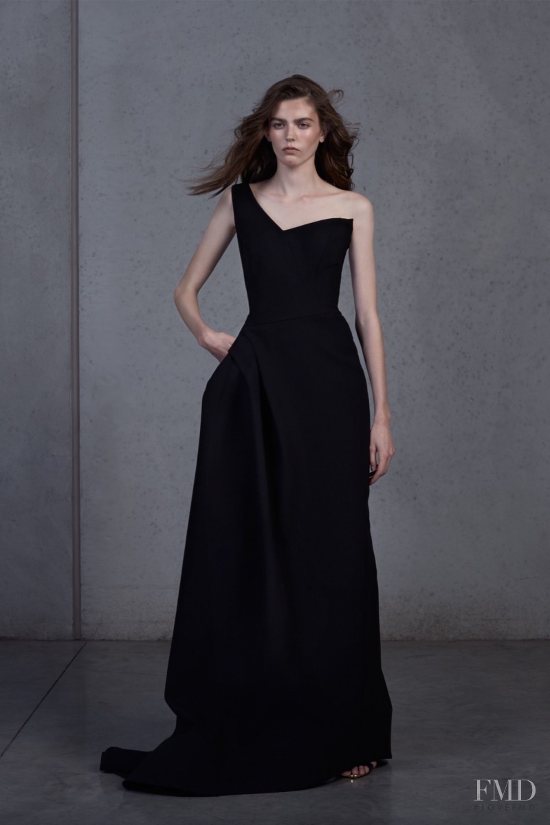 Lara Carter featured in  the Toni Maticevski fashion show for Resort 2016