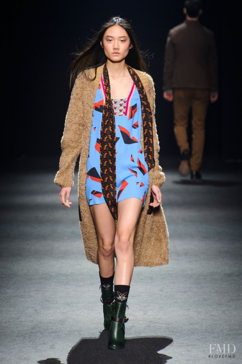 Ashley Foo featured in  the Massimo Rebecchi fashion show for Autumn/Winter 2015