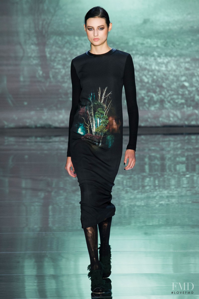 Bruna Ludtke featured in  the Nicole Miller fashion show for Autumn/Winter 2015