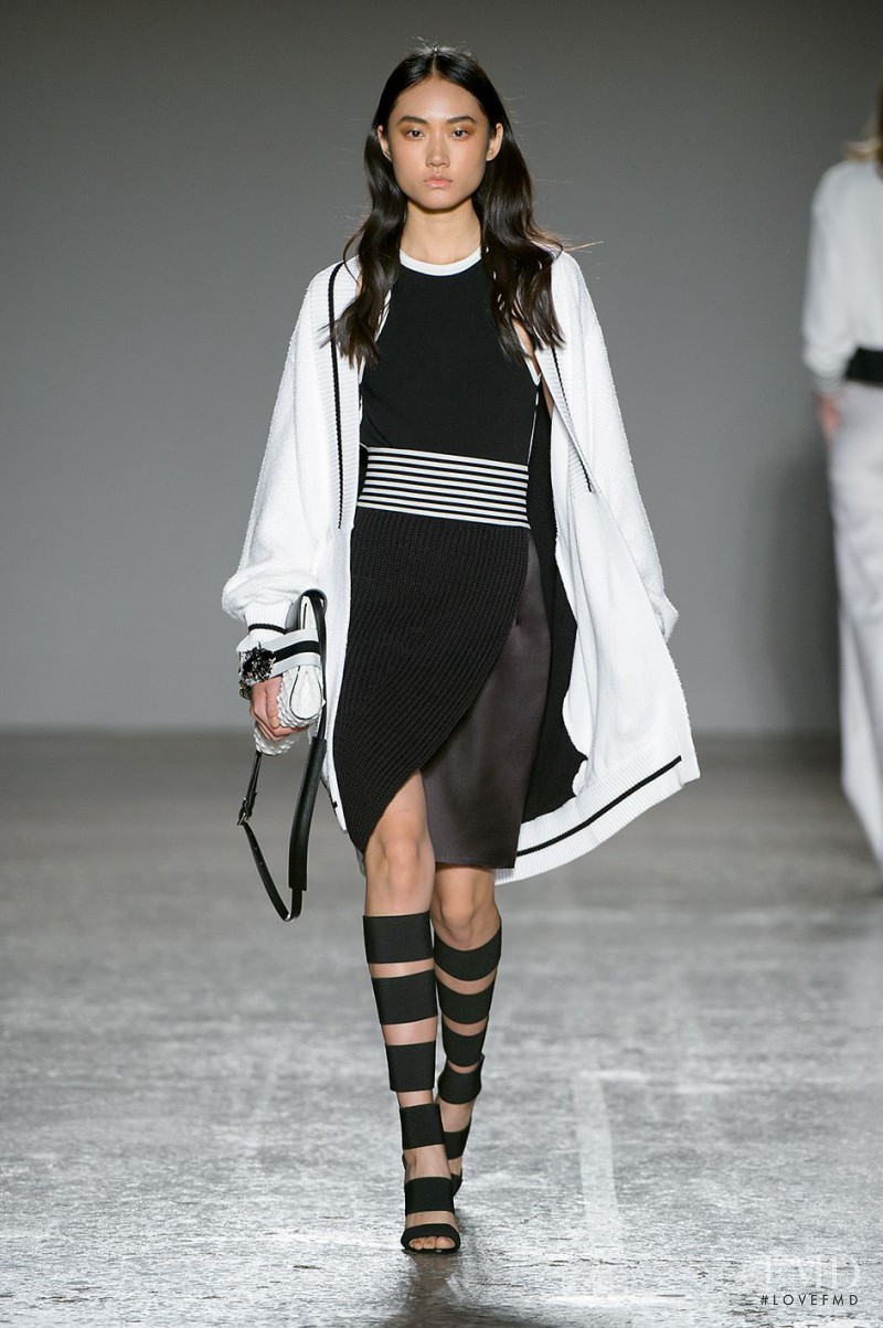Ashley Foo featured in  the Les Copains fashion show for Spring/Summer 2016