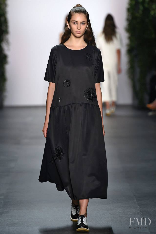Laura Winges featured in  the Noon By Noor fashion show for Spring/Summer 2016