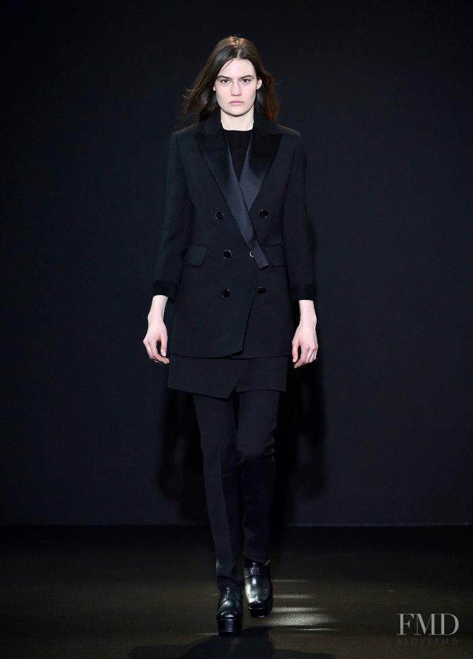 Maria Bradley featured in  the Costume National fashion show for Autumn/Winter 2013