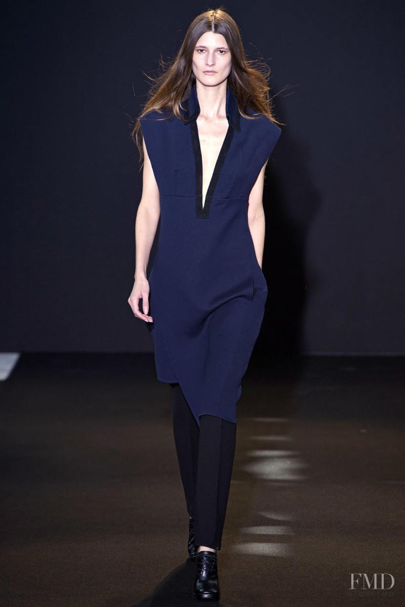 Marie Piovesan featured in  the Costume National fashion show for Autumn/Winter 2013
