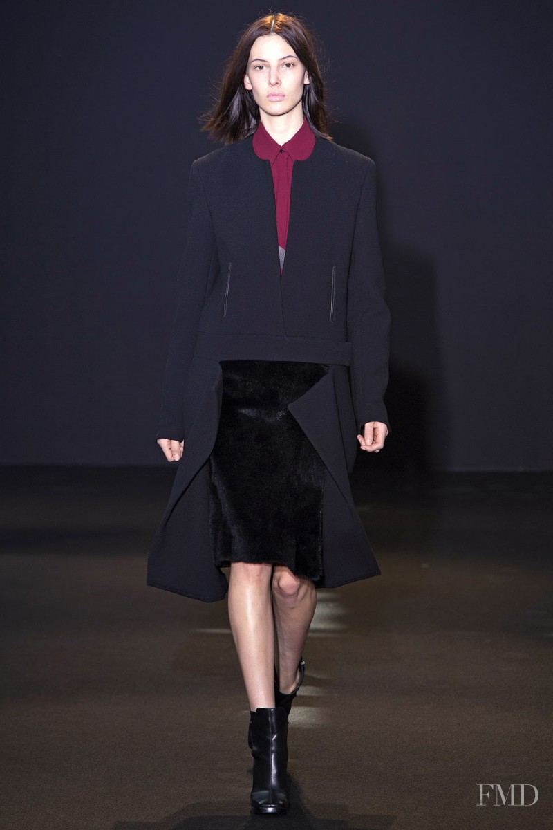 Ruby Aldridge featured in  the Costume National fashion show for Autumn/Winter 2013