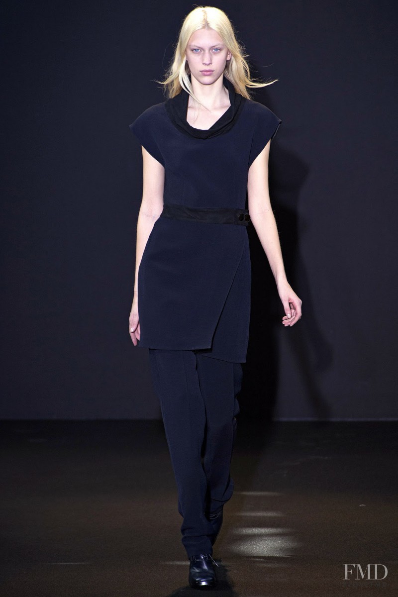 Juliana Schurig featured in  the Costume National fashion show for Autumn/Winter 2013