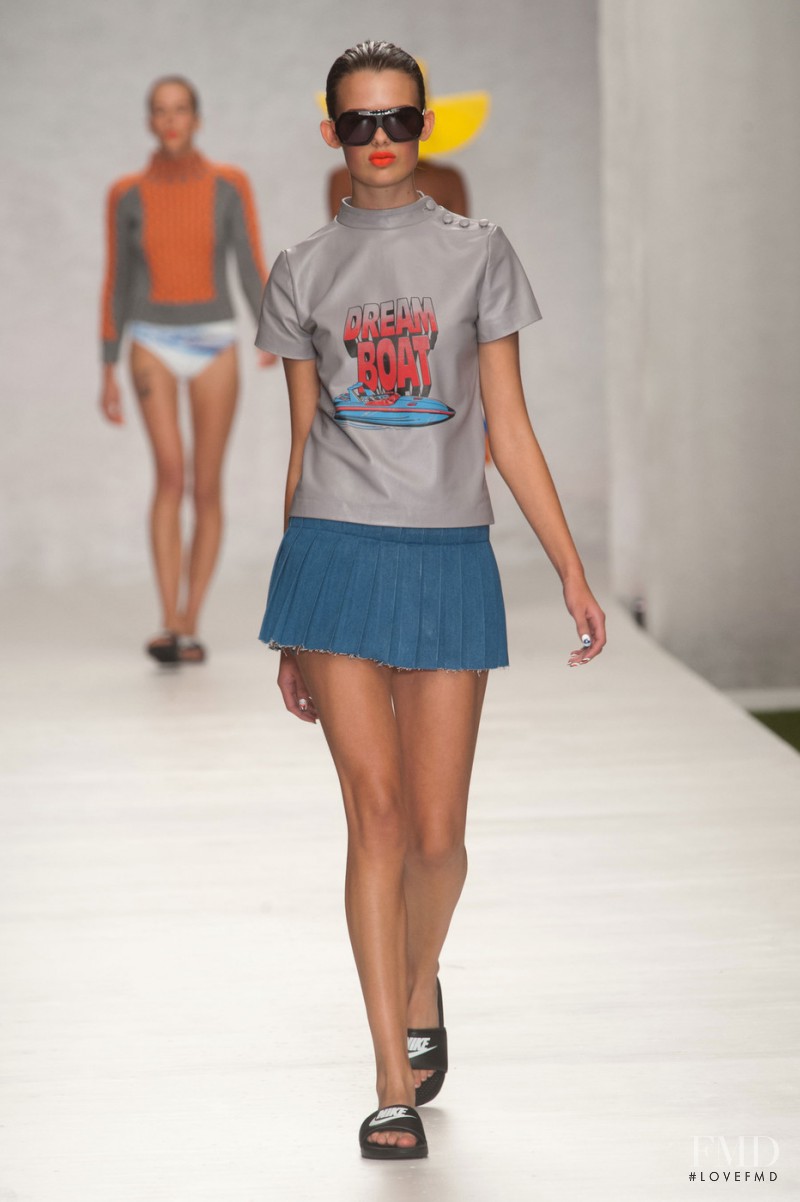 Sarah Dick featured in  the Fashion East fashion show for Spring/Summer 2014