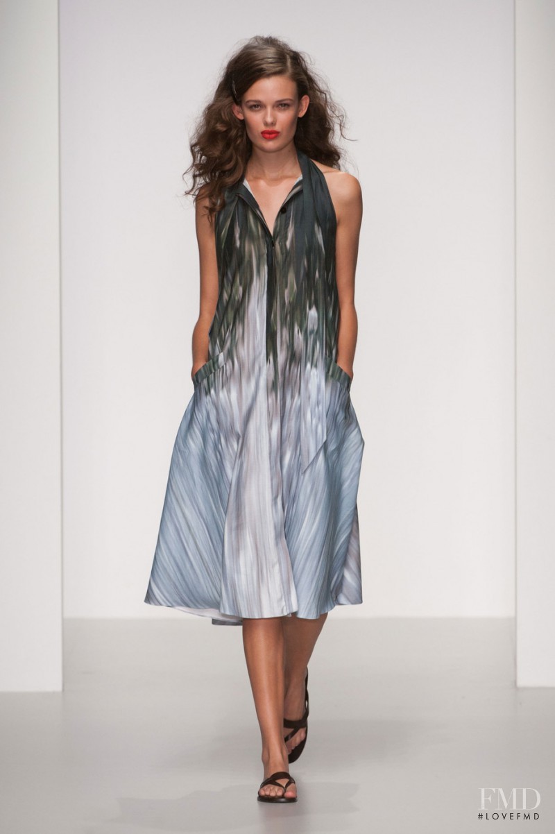 Sarah Dick featured in  the Maria Grachvogel fashion show for Spring/Summer 2014