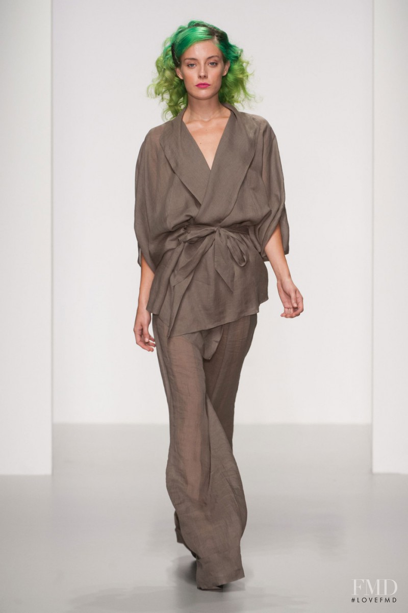 Chloe Norgaard featured in  the Maria Grachvogel fashion show for Spring/Summer 2014