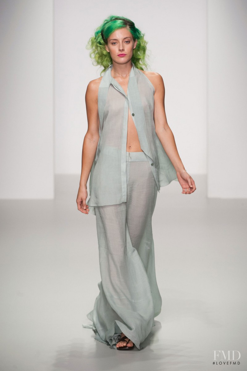 Chloe Norgaard featured in  the Maria Grachvogel fashion show for Spring/Summer 2014