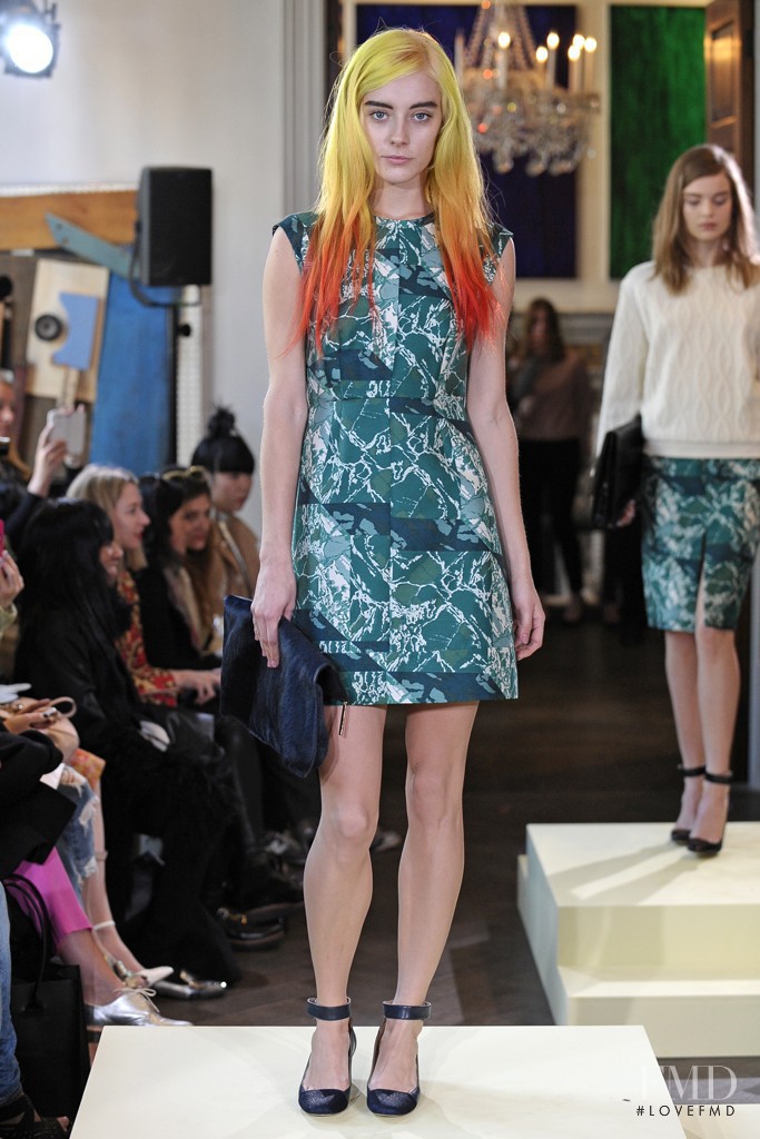 Chloe Norgaard featured in  the Whistles fashion show for Autumn/Winter 2013