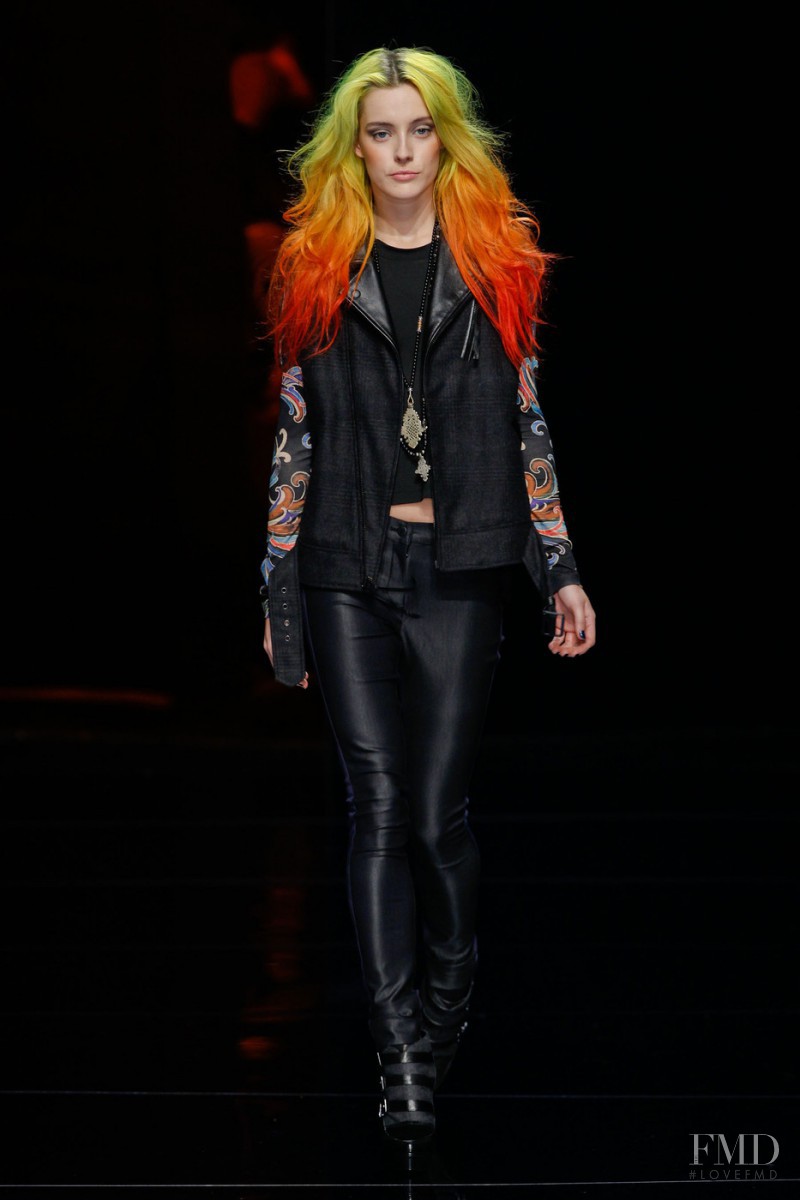 Chloe Norgaard featured in  the Nicole Miller fashion show for Autumn/Winter 2013