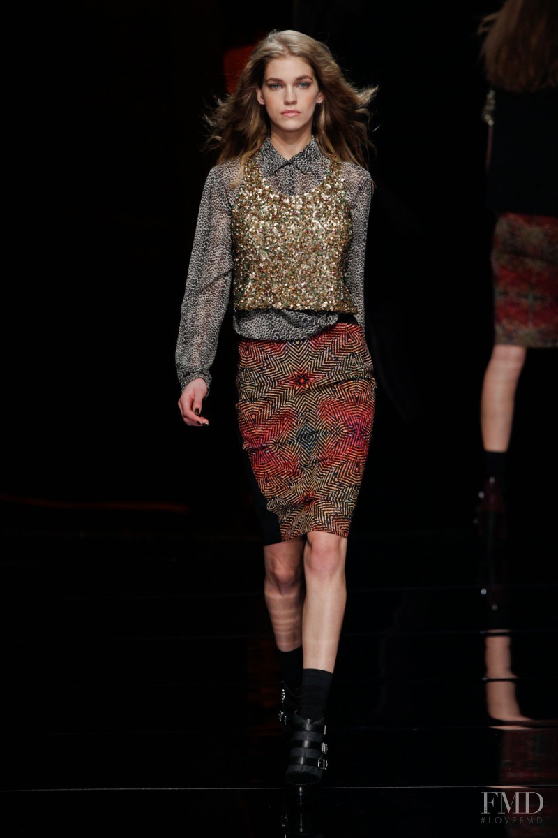 Samantha Gradoville featured in  the Nicole Miller fashion show for Autumn/Winter 2013