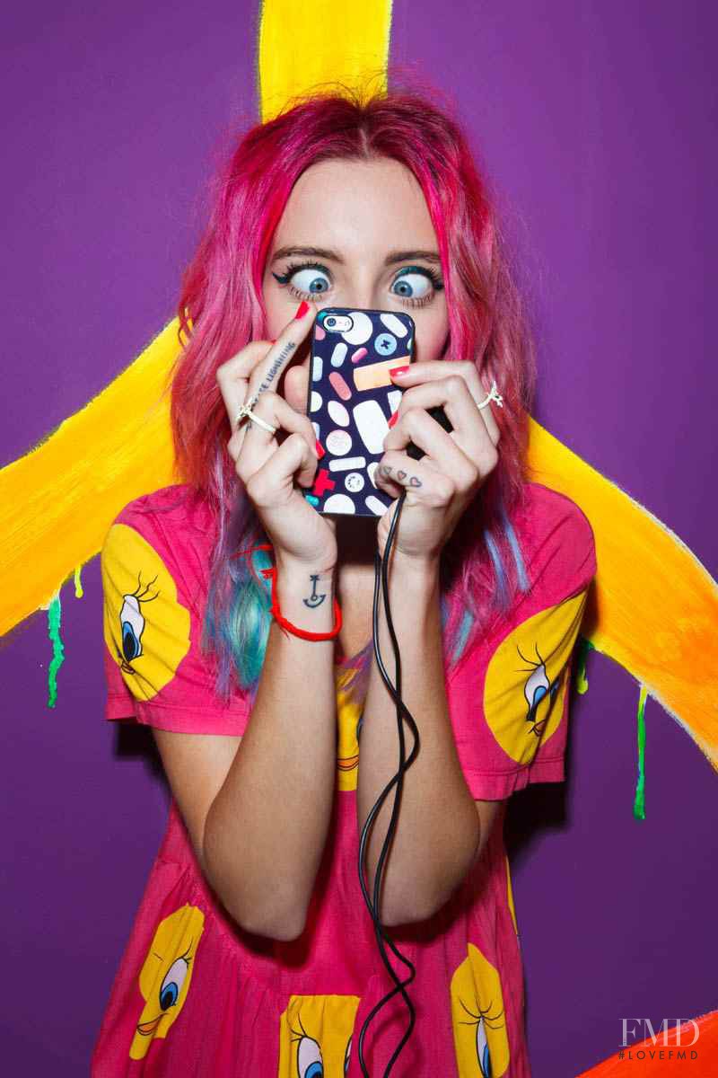 Chloe Norgaard featured in  the Nasty Gal catalogue for Holiday 2013