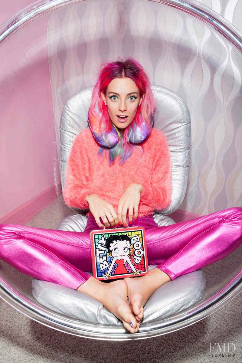 Chloe Norgaard featured in  the Nasty Gal catalogue for Holiday 2013