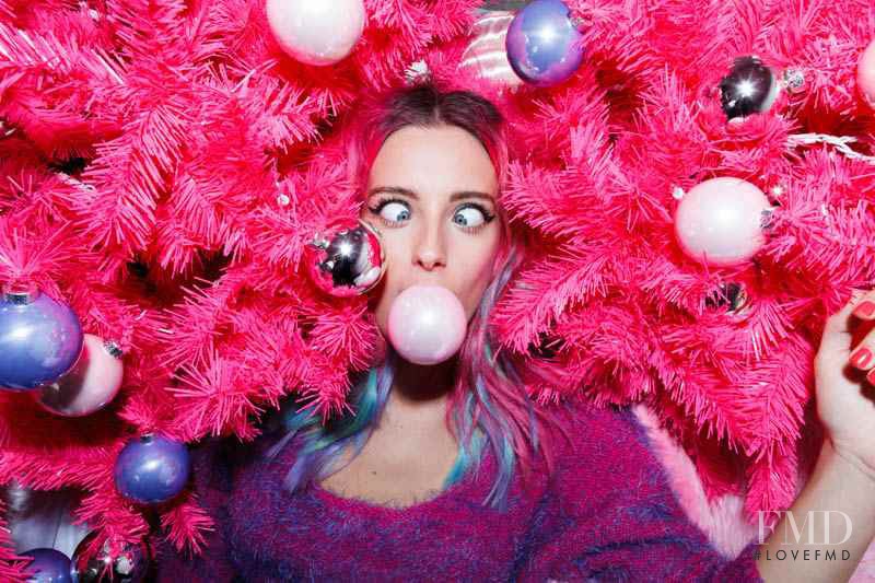 Chloe Norgaard featured in  the Nasty Gal catalogue for Holiday 2013