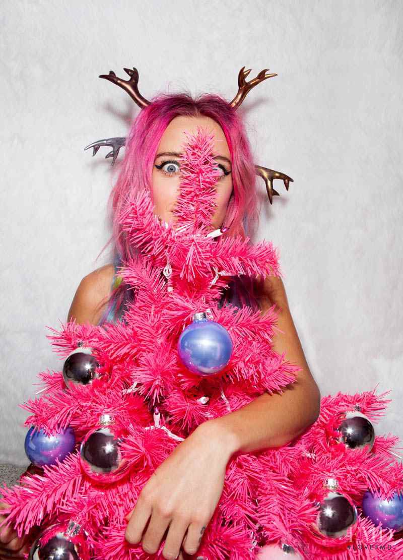 Chloe Norgaard featured in  the Nasty Gal catalogue for Holiday 2013