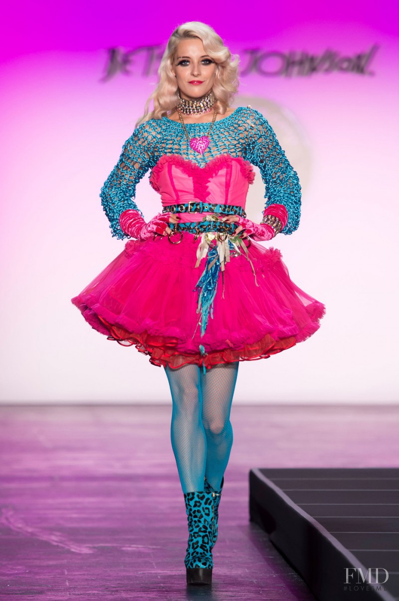 Chloe Norgaard featured in  the Betsey Johnson fashion show for Spring/Summer 2016