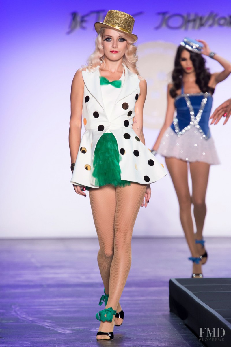 Chloe Norgaard featured in  the Betsey Johnson fashion show for Spring/Summer 2016