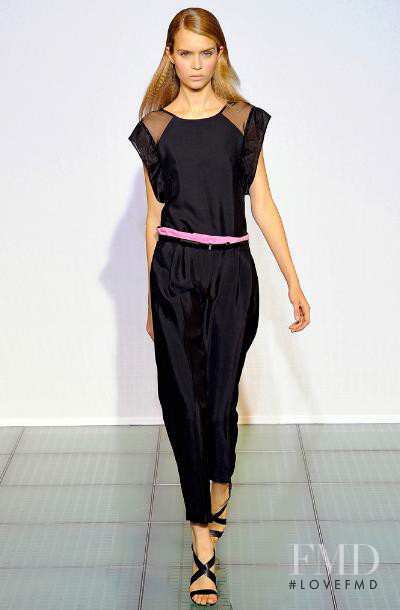 Josephine Skriver featured in  the Costume National fashion show for Spring/Summer 2012