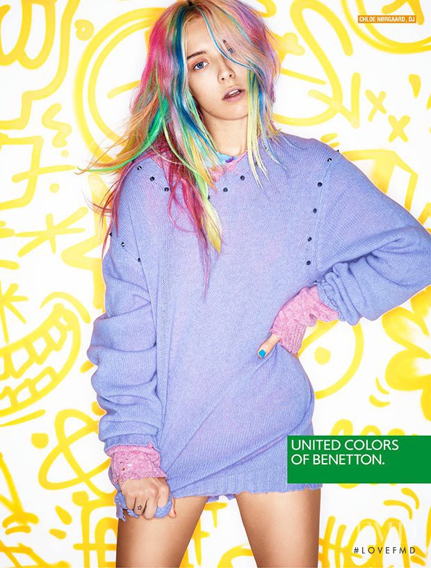 Chloe Norgaard featured in  the United Colors of Benetton advertisement for Autumn/Winter 2013