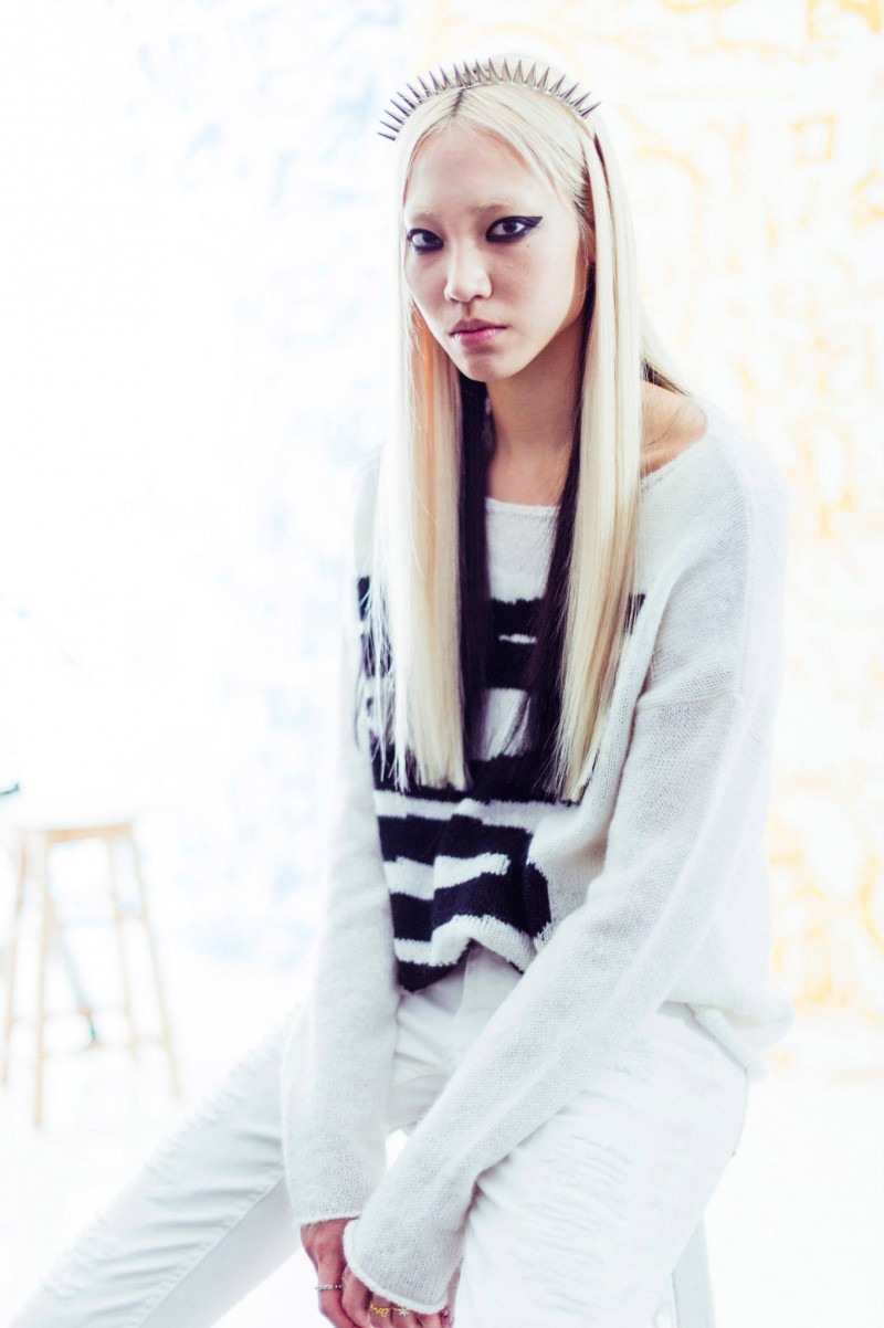Soo Joo Park featured in  the United Colors of Benetton advertisement for Autumn/Winter 2013