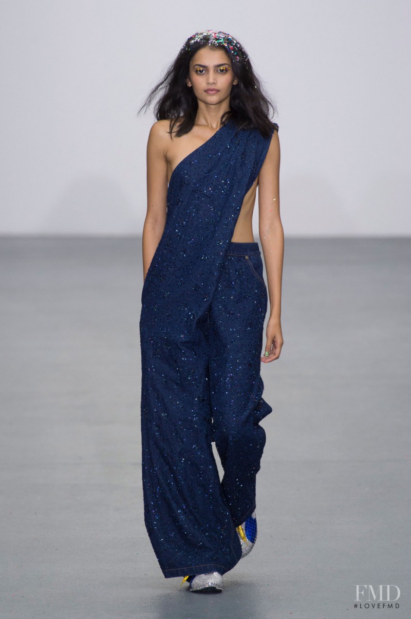 Natasha Ramachandran featured in  the Ashish fashion show for Spring/Summer 2016