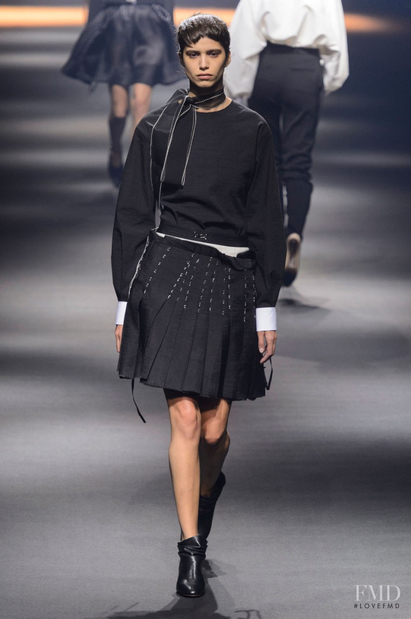 Mica Arganaraz featured in  the Lanvin fashion show for Spring/Summer 2016