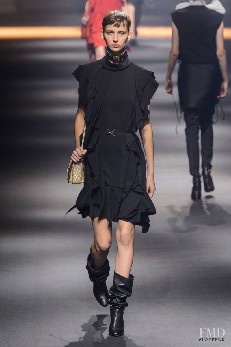 Waleska Gorczevski featured in  the Lanvin fashion show for Spring/Summer 2016