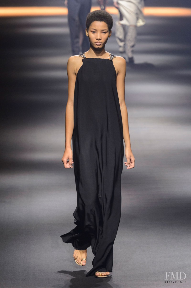 Lineisy Montero featured in  the Lanvin fashion show for Spring/Summer 2016
