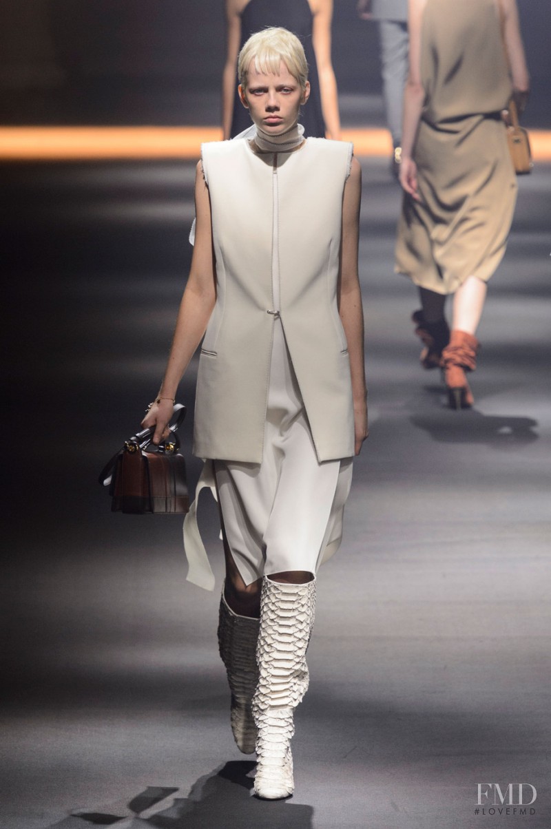 Marjan Jonkman featured in  the Lanvin fashion show for Spring/Summer 2016