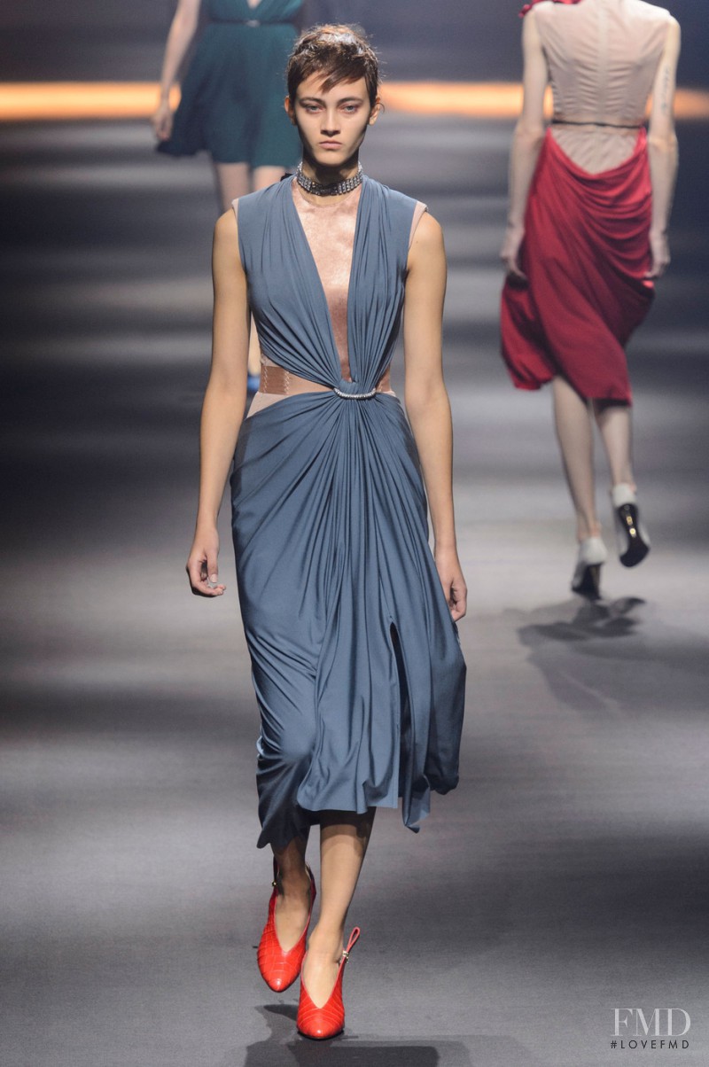 Greta Varlese featured in  the Lanvin fashion show for Spring/Summer 2016
