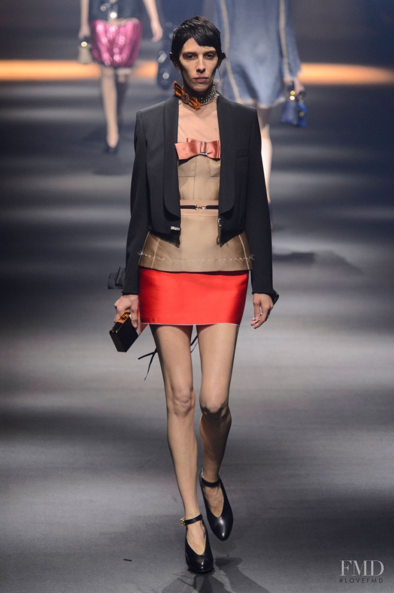 Jamie Bochert featured in  the Lanvin fashion show for Spring/Summer 2016