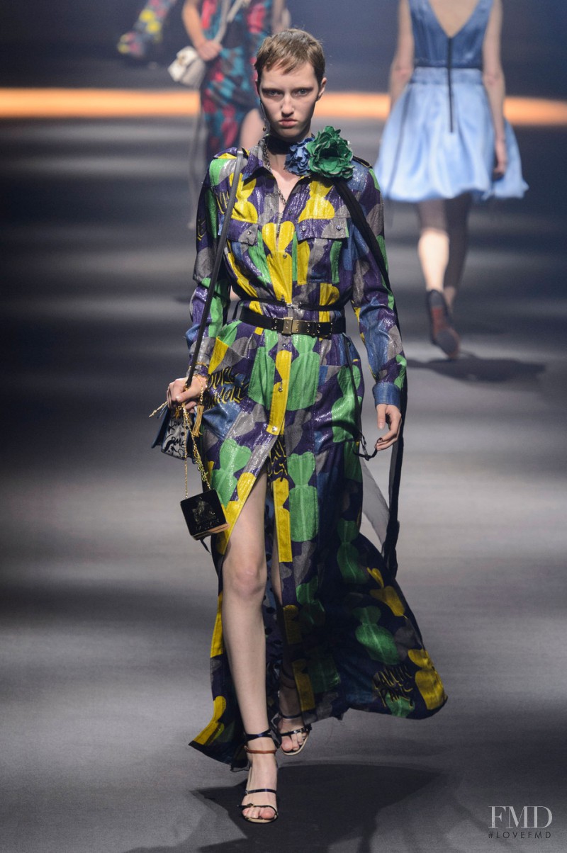 Liza Ostanina featured in  the Lanvin fashion show for Spring/Summer 2016