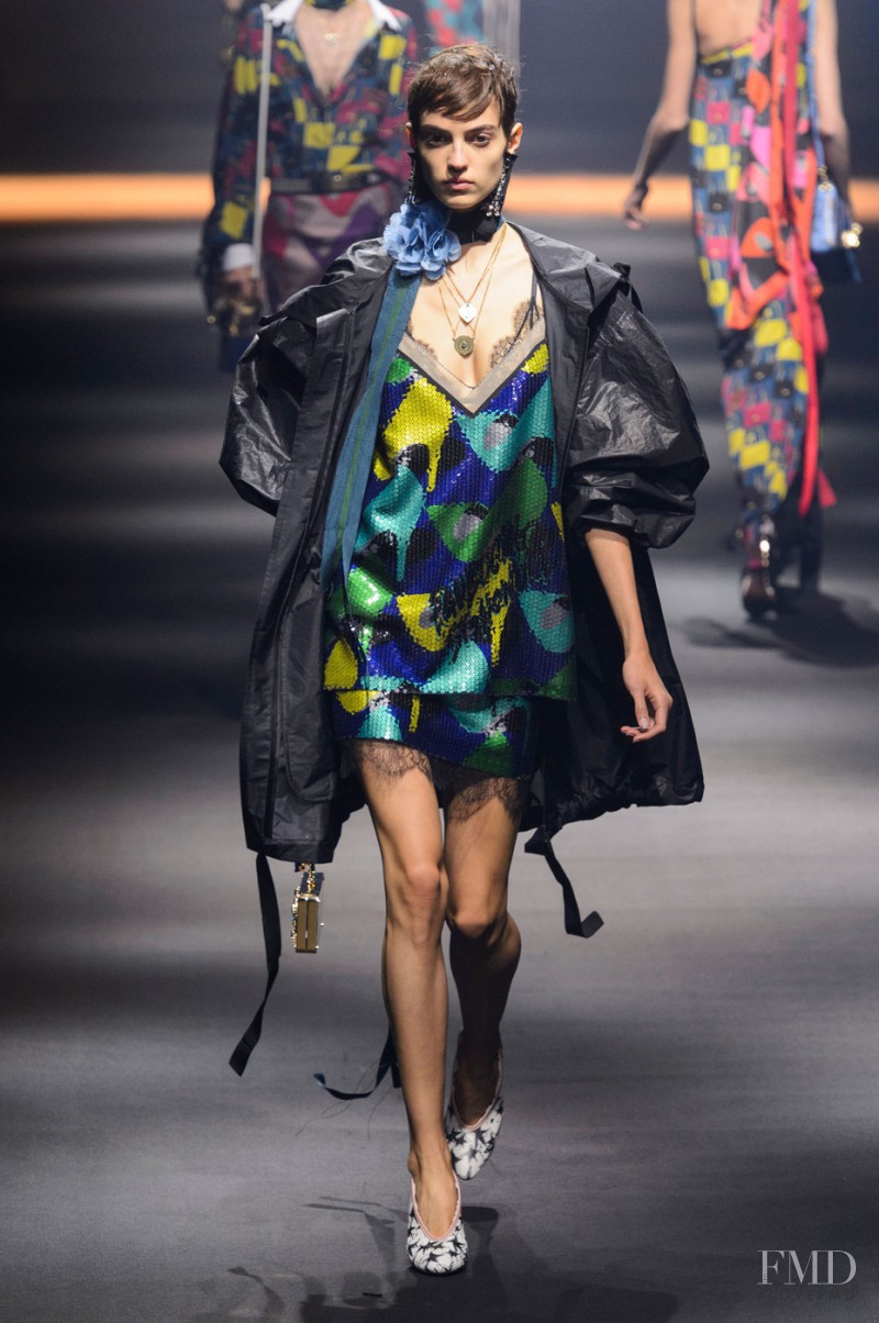 Camille Hurel featured in  the Lanvin fashion show for Spring/Summer 2016