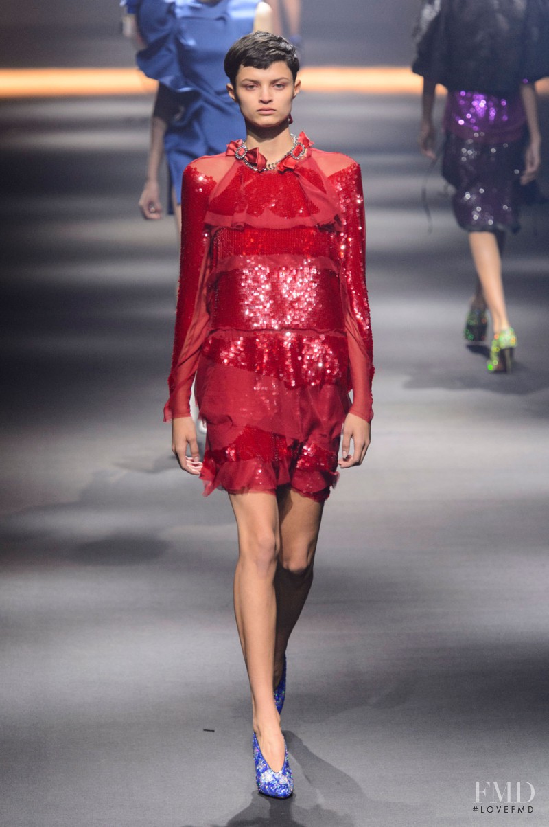 Isabella Emmack featured in  the Lanvin fashion show for Spring/Summer 2016