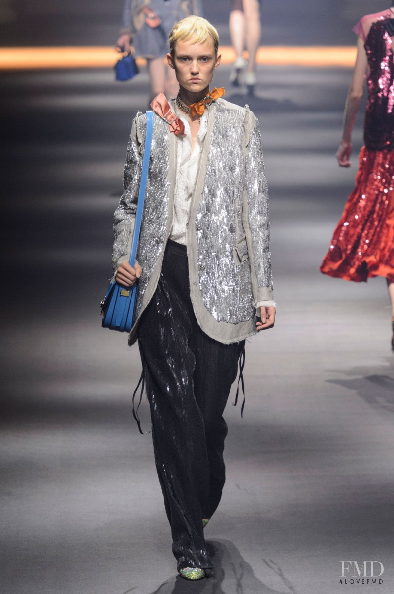 Harleth Kuusik featured in  the Lanvin fashion show for Spring/Summer 2016