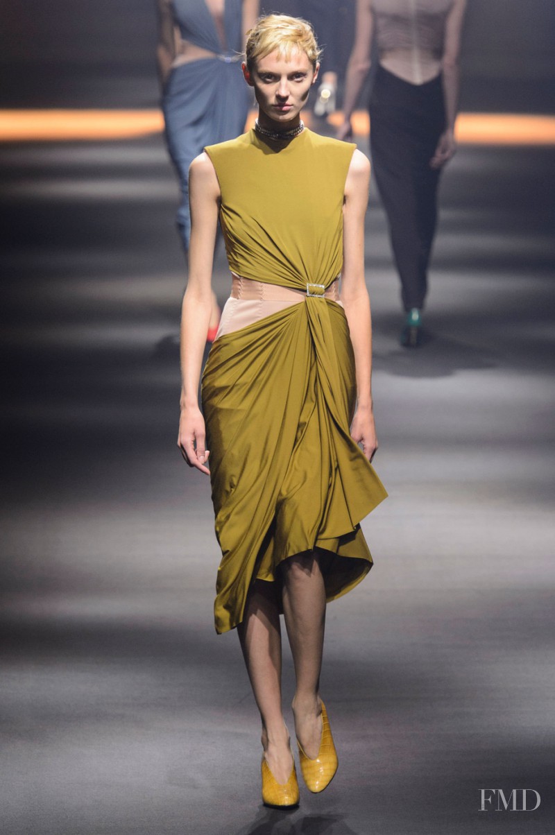 Olga Sherer featured in  the Lanvin fashion show for Spring/Summer 2016